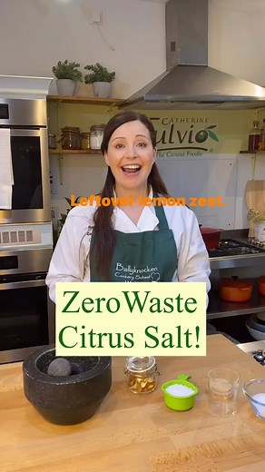 Why use Citrus salt? If you are adding lemon or lime juice this is pungently sour, but the zest is not, so it gives cheese or tomato-based dishes a lift but doesn’t overpower them. You can add dehydrated oregano as well for a delicious flavour. Drying the zest out take about 9 to 10 minutes in air fryer on bake - 160°C. Keep an eye on them and ensure that there is no white pith on the citrus. The ratio is 2 tbsp finely crushed dehydrated citrus zest to ½ cup salt. The citrus needs to be dry befo