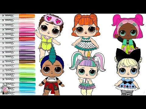 LOL Surprise Dolls Coloring Book Compilation Punk Boi Jitterbug Unicorn | SPRiNKLED DONUTS