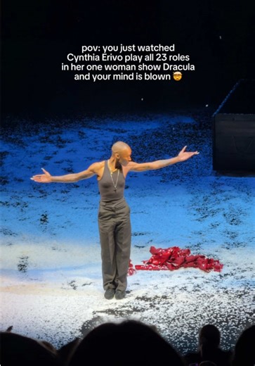 performing a 20k word monologue & playing all 23 roles?! 🤯 Dracula starring @Cynthia Erivo at the Noel Coward theatre in Londons West End is a show not to be missed !! 👏🏼🩸follow for stage door vids coming soon ❤️ #dracula #cynthiaerivo #londontheatre #westend #westendtheatre @Dracula West End
