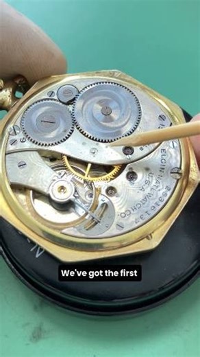 Vintage Watch Parts & Components on Instagram: "Inside every pocket watch lies a symphony of wheels and levers. From the escape wheel to the balance, each part has one goal: accurate timekeeping through isochronism. #vintagewatches #thewatchpreserve #fortworth #watchesforsale #elginwatch #watchmovement #watchmechanics #horology"