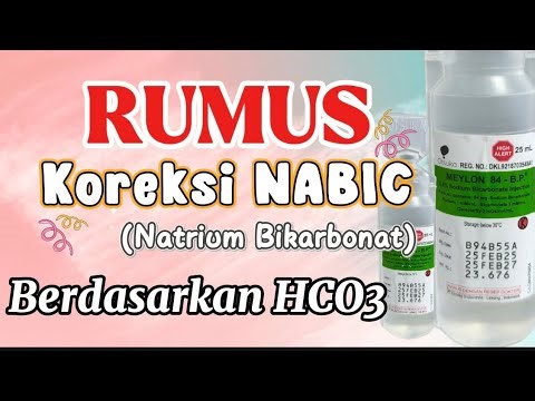 Nabic Correction Formula (sodium bicarbonate) Based on HCO3