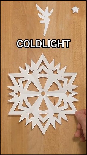PAPER COLDLIGHT SNOWFLAKE ICY EDGE TUTORIAL | TOP CHRISTMAS DECOR IDEAS INCLART