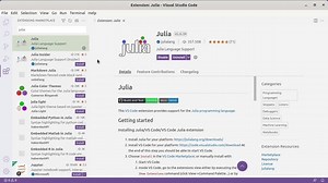 Setting up VSCode for the julia programming language