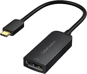 Amazon.com: CableCreation 8K USB C to DisplayPort Adapter, 40G Type C to Display Port,USB-C to DP 1.4 [8K@60Hz, 4K@144Hz] HDR, Thunderbolt 4/3 Compatible with Valve Index, MacBook, iPhone 15, XPS, Oculus Rift S : Electronics