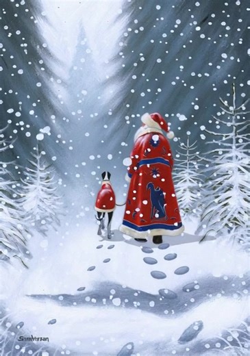 Thanks to everyone who bought this years charity Christmas card ☺️🎄❤️ I thought i'd bring this one to life too... 😁 | Steve Sanderson Art