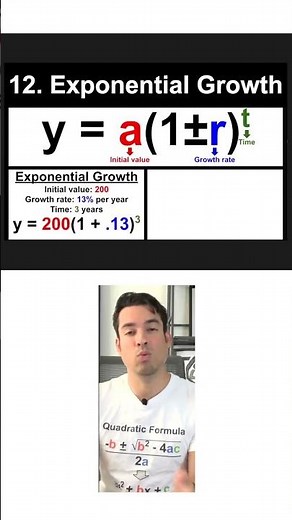 Exponential Growth and Decay (SAT Math Formula 12/23)