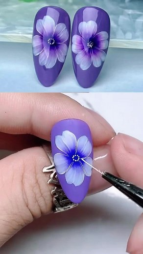 Beautiful Nail Flower Art Tutorial