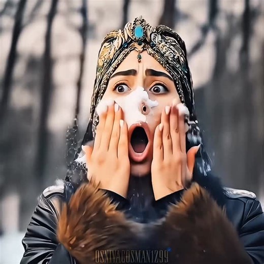 OsnivacOsman1299 on Instagram: "Osman & Bala Snow balling ❄️⛄️☃️ • When I saw this i laughed so hard🤣 • Video belongs to YouTube channel @tudosto • • Follow @osnivacosman1299 • • #kuruluşosman #osmanbey #balahatun #funny #snow"