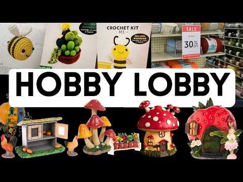 Hobby Lobby! New Yarn, Crafts, Miniatures, & Fairy Garden! Shop With Me!