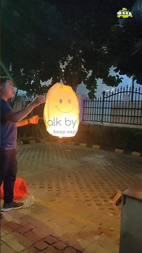 How to light a sky lantern | sky parachute | flying candle kite #skylanterns #skyparachute #flying