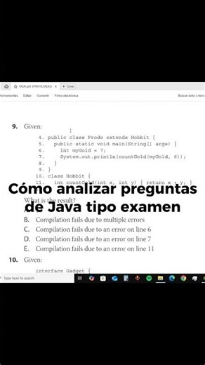 Cómo resolver preguntas de Java tipo examen