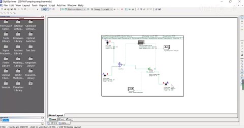 OptiSystem案例教学-掺铒光纤放大器EDFA-三种泵浦结构