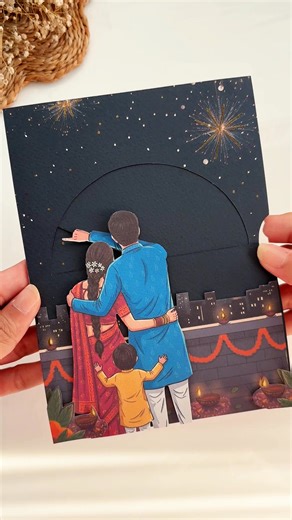 40K views · 341 reactions | ✨ DIY Diwali Magic Card – A Heartwarming...
