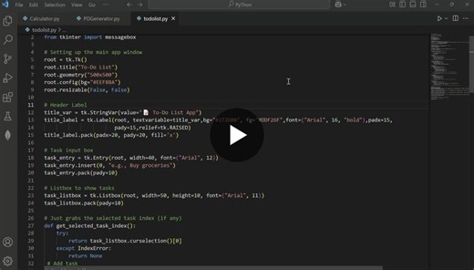 #python #tkinter #codsoft #todolistapp #internshipexperience #pythongui #learninginpublic #codenewbie #codsoftinternship #task1 #buildinpublic #pythonprojects #devjourney | Deepanshi Saini