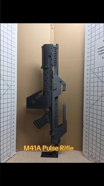 M41A Pulse Rifle from the movie Aliens 1986. #3d #3dprinting #aliens #jamescameron #viralshorts