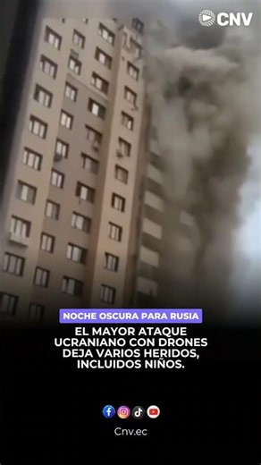 El mayor ataque ucraniano con drones deja varios heridos..