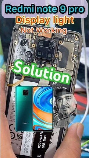 redmi note 9 pro display light 💡not working #solution #howto #repair #redminote9pro #xiaomi ‪@AMRP‬