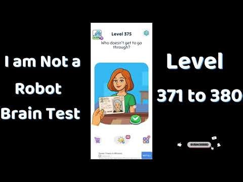 I Am Not a Robot Level 371 to 380 Solutions | Brain Test Walkthrough 🤖🧠 | Go Answer