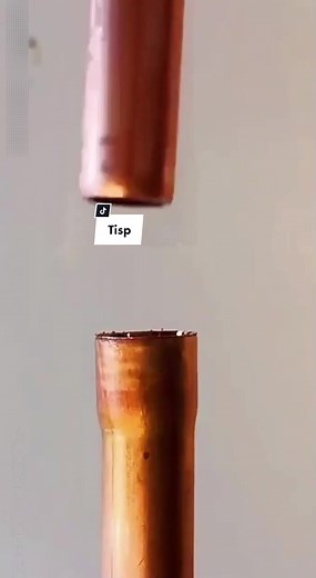 How can the copper pipe be docked without a joint? Try this small method#CapCut #tool #tools #EasyWithAdobeExpress #coppertube #copper #Docking