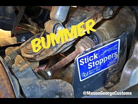 Yamaha Kodiak Front Axles Replacement How To Easy Fix Torn CV