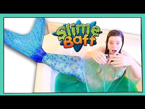 Mermaid SLIME Bath Challenge | (Slime Baff) | BlueEyedJackson