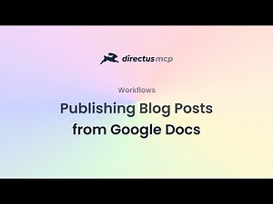 Using AI to publish blog posts and content with Directus Content MCP Server