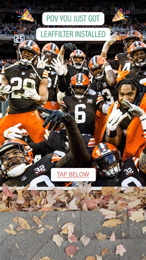 Did you hear about LeafFilter…?​ ​We’re the official gutter guard of the Cleveland Browns!​ ​As an Ohio-based company we’re proud to support the Browns and their dedicated fans. To make things even better we’re offering an exclusive discount on our top-rated gutter guard you can receive a free official Cleveland Browns jersey with an eligible purchase! | LeafFilter Gutter Protection