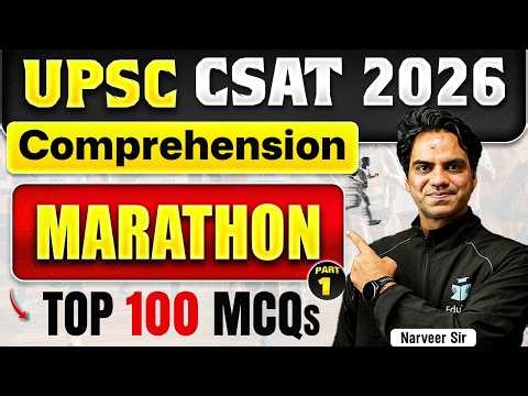 UPSC CSAT Reading Comprehension Marathon 2026 | UPSC CSAT Expected MCQs | CSAT Practice Questions