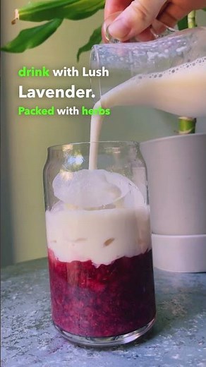 Lavender Milk Tea with Raspberry Purée and Oat Milk Recipe