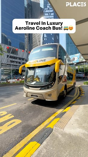 Places Malaysia on Instagram: "Travel in luxury Aeroline coach bus! 😍🚌 . 📌 Experience luxurious double deck coach with cabin crew and facilities. 🙌 Enjoy flight-like travel experiences to cities such as Penang, KL, Johor Bharu, and even Singapore 🏙️ . Amenities provided include: ✅ Blanket ✅ Headphone ✅ Free Meals ✅ TV Screen with live tracking, games and movies ✅ Plug & USB Points ✅ Toilet . Pricing: 🎟️ One-way ticket starts from RM60 🔗 Book Tickets: Link in Bio . 【 Aeroline 】 📍KL , Pena