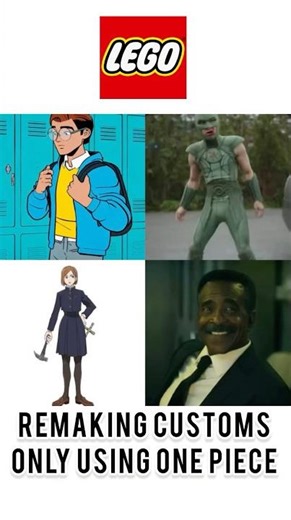 Remaking Lego Customs Only using One Piece #lego #remake #peacemaker #spiderman #marvel #dc #anime