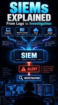 What Is a SIEM? Explained Simply #networking #programming #it #cs #cybersecurity #siem #soc