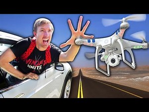 TESLA vs HACKER DRONE BATTLE (Hidden Secret Tunnel Car Chase)