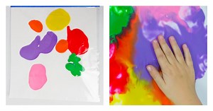 No-Mess Finger Painting for Toddlers...Yes, No Mess!