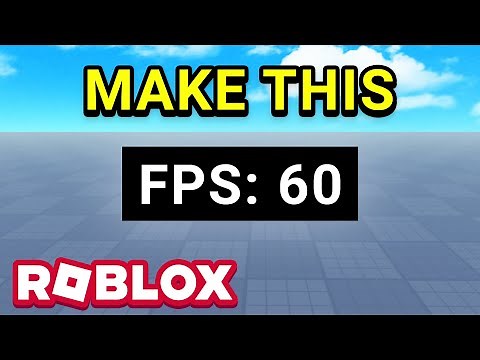 Make an FPS COUNTER in Roblox Studio