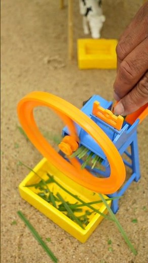 How to Make DIY Mini Chaff Cutter Enhancing Farm Animal Feeding and a Fun Science Project #shorts