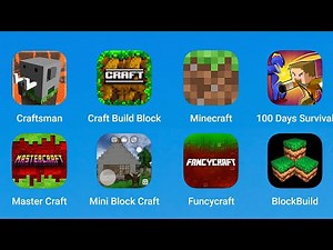 Craftsman, Craft Build Block, Minecraft, 100 Days Survival, Master Craft, Mini Block Craft