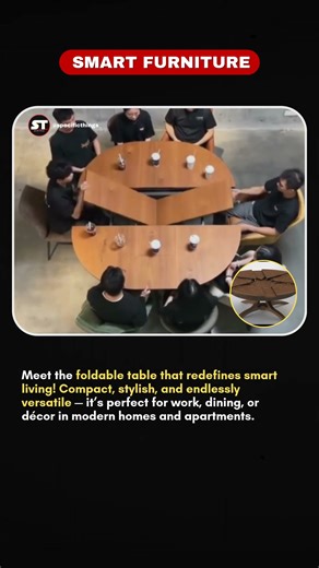 Foldable Table That’s Changing Small-Space Living! Smart Design in Action! #shortsfeed #viralshorts