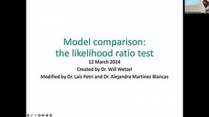 09 Model comparison: LRT