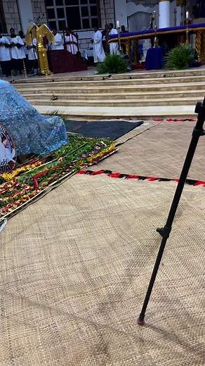 Recessional Hymn after the Vigil Mass for the repose of Fr Alekisio Fifitás soul at St Michael Cathilic Church, Lapaha. 24/9/2025. Princess Marcella and Saint Gennaro were there at the Eucharistic Celebration. | Sina Laulii