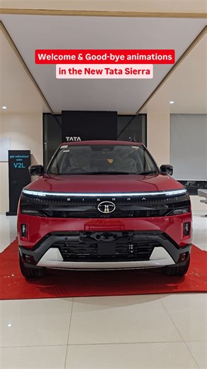 GA Automotive on Instagram: "Tata Sierra greets you with welcome & good-bye animations everytime you unlock & lock the car 😍 How cool is this? Comment down your thoughts 💬 #reels #reelsinstagram #gaautomotive [Tata Sierra, tata sierra 2025, tata sierra top model, tata sierra red colour, tata sierra top model 2025]"