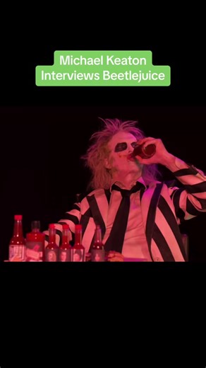 Michael Keaton interviews #Beetlejuice while eating hot wings on an episode of ‘Not Ones.’ #rottentomatoes #hotones #interview #beetlejuicebeetlejuice #michaelkeaton #movie #movietok #film #filmtok