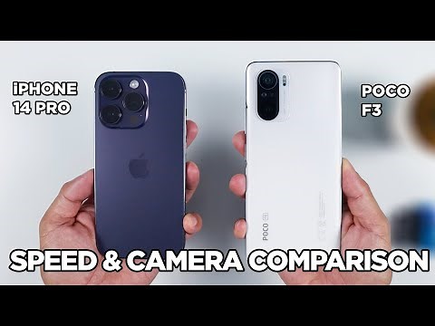 iPhone 14 Pro vs POCO F3 SPEED TEST & CAMERA Comparison | Zeibiz