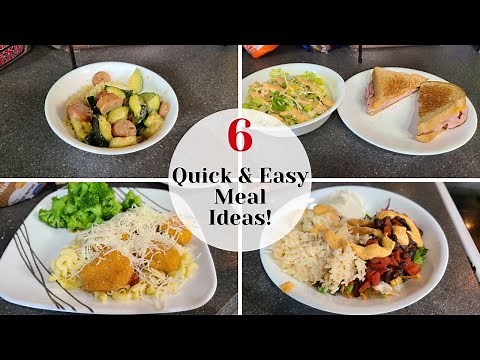 6 QUICK AND EASY MEAL IDEAS!! || ADHD-FRIENDLY MEALS