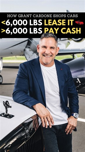 Grant Cardone on Instagram: "Car shopping 101: If you can’t write it off - LEASE IT."