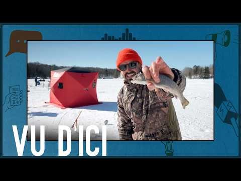 Pêche sur glace sur le lac Saint-Joseph avec l'Association Catshalac