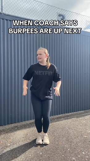burpees fan, yes or no? 👇🏼😂 #netball #fyp #funny