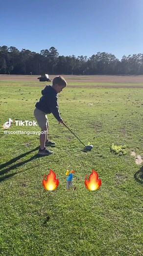 Junior Golfer Chase's Impressive Swing at Whispering Pines Golf Course