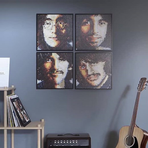 This is LEGO ART ft. The Beatles. Sound ON! 🎵🎸 https://lego.build/LEGOArtReveal | LEGO