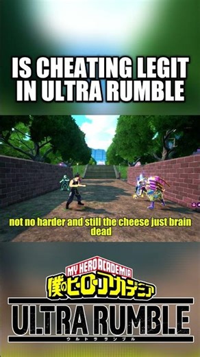 CHEATING TAKES SKILL IN ULTRA RUMBLE? PLAYERS BEEF 🔥 #ultrarumble #mhur #myheroultrarumble